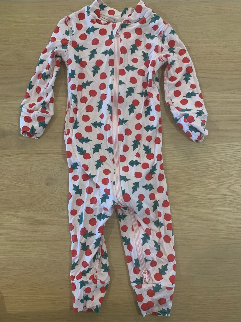Hanna Andersson holiday pajamas with Holly Berries.